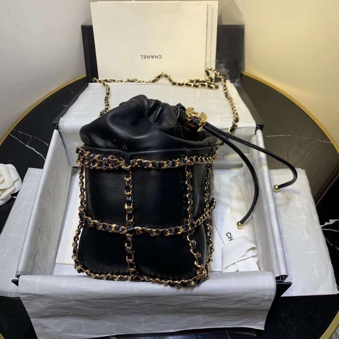 copy-chanel-bucket-chain-drawstring-bag-2021 Shoulder