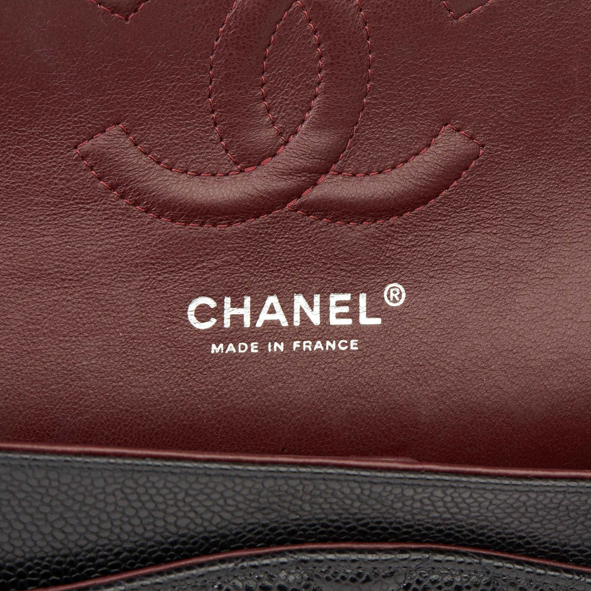 chanel-classic-flap-bag-with-silver-hardware-1 Handle