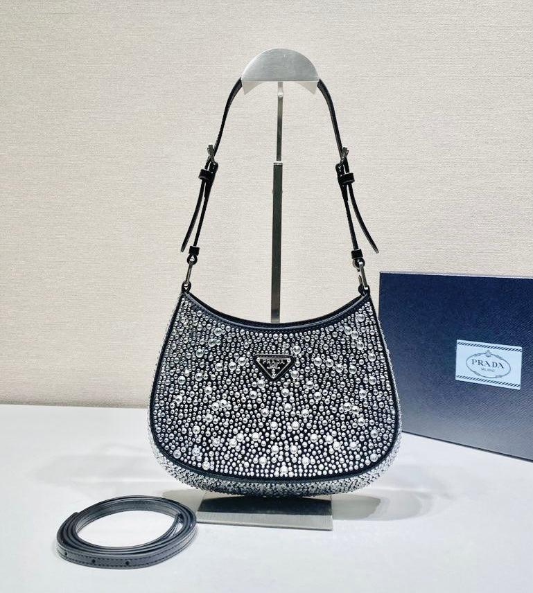 prada-cleo-satin-bag-with-crystals Shoulder