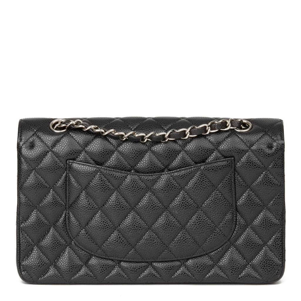 chanel-classic-flap-bag-with-silver-hardware-1 Handle