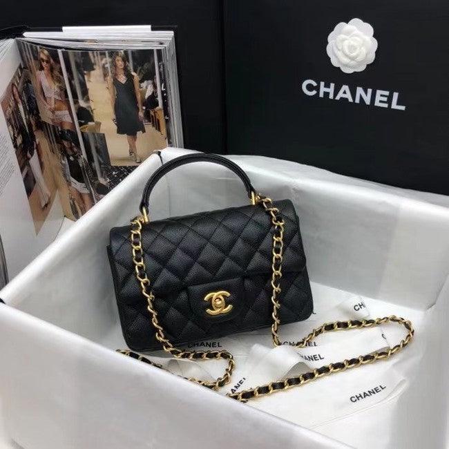 chanel-classic-mini-top-handle-rectangular-caviar Handle
