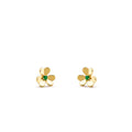 VCA FRIVOLE FLOWER MALACHITE EARRINGS