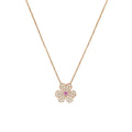 VCA FRIVOLE ROSE GOLD FLOWER DIAMOND NECKLACE